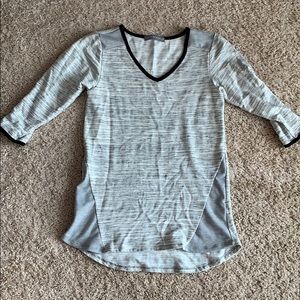 Grey Quarter Sleeve Top